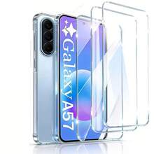 3pcs Tempered Glass Screen Protector Compatible With Samsung Galaxy S26 FE/ Galaxy A27 /A18/A08 Smartphone, 9H High Definition Transparent, Supports Fingerprint Unlock, Anti-Drop - Clear - View 16