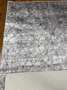 Digitally Printed Non-Slip Washable Runner And Area Rug Suitable For Living Room, Outdoor, Kitchen, Bedroom Carpet, Modern Design | Modern, Scandinavian, Bohemian And Classic Styles | 100% Polyester - Grey - View 10