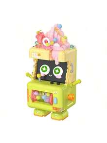 Set de 623 piezas de bloques de construcción para máquina de gashapon de postres apilables, componentes de modelo de máquina expendedora de cápsulas rosa linda, bloques de construcción de partículas pequeñas, adorno interactivo de escritorio, juguete coleccionable creativo, regalo adecuado para adolescentes y adultos - 1 pieza - Ver 7