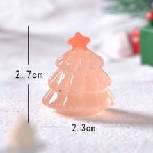 1pc Cross-Border New Micro Landscape Creative Glow-In-The-Dark Christmas Tree Snow Scene DIY Decoration Accessory Desktop Ornament - Multicolor - View 5