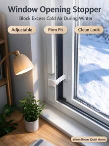 1pc/3pcs/5pcs Window Restrictor, Window Windproof Hook, Window Opening Angle Controller. Universal Limit Buckle For Casement & Sliding Windows. No-Drill Easy Install, Sturdy, Windproof & Anti-Collision, Practical Household Hardware Fitting. - Multicolor - View 2