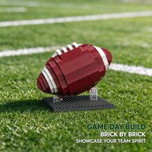 627Pcs Sports Theme Micro Mini Building Blocks, 3D DIY Assemble Model, High Simulation & Smooth Bricks. Features Gold Glove, Football, Golf Ball & Gold Sneaker. Great Room Decor, Unique Model, Birthday Gift For Sports Enthusiasts. - Multicolor - View 4