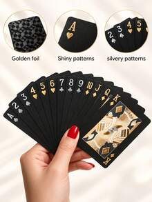Waterproof Playing Cards With Box Flexible Poker Cards Random Pattern On The Front Classic Magic Tricks Tool Cool Design Great For Magic Entertainment Parties Games Gifting And Celebrations For Men And Women Creative Card Poker Series Funny Gifts - Multicolor - View 6