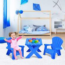 Outdoor Table & Chair Sets - Blue - View 6