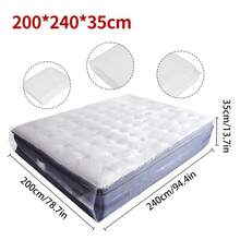 1pc Heavy Duty Clear Mattress Storage Bag, Waterproof PE Mattress Protector Cover, Foldable Mattress Moving Bag, Dustproof Mattress Storage Sleeve For Moving, Renovation And Long Term Storage - Multicolor - View 6