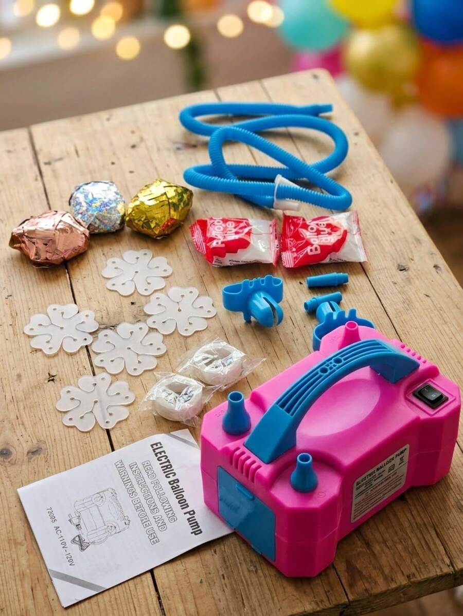 Bomba super potente para inflar globos  con accesorios