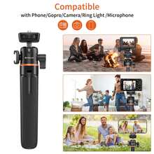 PULUZ 4-Section Extendable Gimbal Stabilizer Tripod (Color: Black) - View 8