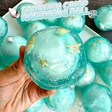 1pc - Newest Starfish Seashell Crispy Handmade Squishy Ball, ASMR Sound Control Fidget Toy, Transparent Ocean Themed Stress Relief Squeeze Toy For Teens Adults Birthday-Gift-Christmas-Gift-Surprise-Gift-Holiday-Gift Squishy Toys Squishy Ball - one-size - View 2