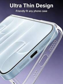 Yezodawee 手機揚聲器防護貼 5 入金屬防塵蓋，適用 Phone 18 Pro 耳機揚聲器，防塵網黏貼貼紙，零音質損耗，相容手機殼 - 藍色 - 查看 6