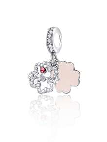 Cute Enamel Charm Set With Hearts, Dog Paws & Eiffel Tower Silver Tone Dangles For Link Bracelets, Fun Jewelry Making Accessories For Her - Multicolor - View 3
