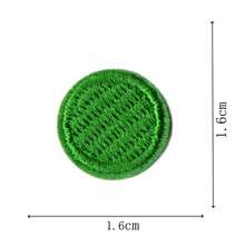 13pcs Colorful Small Round Embroidery Patches DIY Decorative Fabric Labels Clothing Accessories Patch Stickers Minimalist Solid Color Fabric Patches For Coats And Backpacks, Iron-On Or Sew-On - 13 Small Polka Dot Fabric Patches - View 7