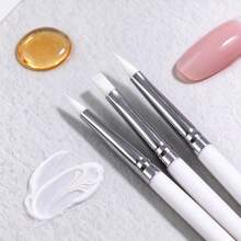 5pcs 3D Gel Nail Art Tools & Carving Brush Set, Designed For Acrylic Floral Nail Art And Nail Repair, Essential Tool Kit For Nail Artists - Multicolor - View 3