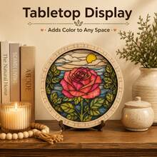 DIY Paintable Floral Wooden Craft Kit, Home Decor Wooden Art, Layered Wooden Floral Art Set - Floral Wall Art - View 1