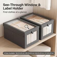 2pcs Folding Storage Box Wardrobe Organizer Clothes Storage Boxes Foldable Bags - VJN0480-XXL - View 10