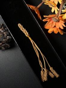 1pc Islamic Tasbih Matching Woven Tassel, Exquisite Rope Knot Prayer Bead Pendant, Handmade Braided Rope Tassel, Prayer Bead DIY Accessory - Multicolor - View 12