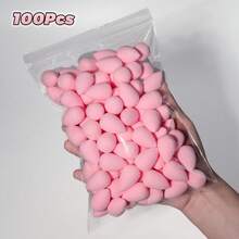 50-10pcs Makeup Sponge Set, Solid Color Makeup Sponge, Soft And Skin-Friendly, Suitable For Cream And Powder Cosmetics, Latex-Free, Can Be Used Wet And Dry For Foundation, Professional Beauty Sponge, Ultra-Soft Concealer Sponge, Facial Makeup Sponge, Makeup Tool, Dual Use Wet And Dry, Designed For Shaping Details, Suitable For Eyes And Nose Wings, Suitable For Foundation, Powder, Lotion, Powder Brush, Contour, Eyeshadow, Eyebrow, Concealer, Loose Powder, Blush, Liquid Foundation, Highlighter, Shadow, Blush, Eyeshadow, Makeup Tool, Beauty Gift Set, Makeup Essential - Pink - View 7