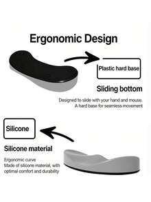 Ergonomic Silicone Office Anti-Slip Cute Keyboard Mouse Wrist Rest Support Pad Universal Comfortable Hand Rest - View 5