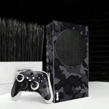 Bộ nhãn dán Series S, họa tiết rằn ri đen trắng, màng dán console game vinyl tự dính chống nước và chống trầy xước, có thể tháo rời không để lại vết keo, phim trang trí cho toàn bộ console + 2 tay cầm - Xem 5