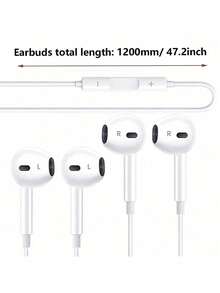 2 tai nghe có dây Type-C kèm điều khiển âm lượng và chống ồn, tương thích với điện thoại Android, máy tính bảng và laptop, micro tụ điện phân, chất lượng cuộc gọi rõ ràng, thiết kế bán mở, phù hợp chơi game và karaoke - Loại C - Xem 1