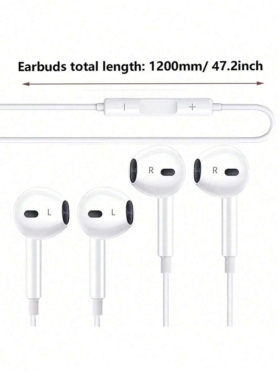 2 tai nghe có dây Type-C kèm điều khiển âm lượng và chống ồn, tương thích với điện thoại Android, máy tính bảng và laptop, micro tụ điện phân, chất lượng cuộc gọi rõ ràng, thiết kế bán mở, phù hợp chơi game và karaoke - Loại C - Xem 1