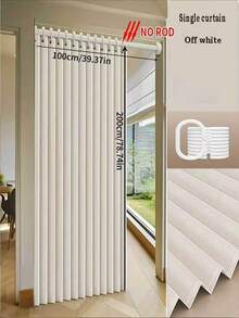 1PC Door Curtain; Made Of Thick Fabric, Equipped With Hooks And Straps; Suitable For Use As A Partition In Rooms; Features A Simple Design; Easy To Clean And Install – A Partition/Curtain That Does Not Include A Rod. - ML-0 - View 11