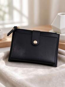 Multifunctional Card Holder Zipper Coin Purse Short Wallet Bank Card ID Storage Bag Women's Card Holder, Card Holder Wallet Integrated, Multi-Slot Card Holder, Zipper Coin Purse, ID Card Holder, Bank Card Holder, Portable Card Holder, Mini Card Holder, Small Card Holder, Card Storage Bag - Multicolor - View 3