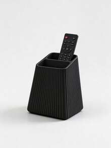 1pc Vertical Stripe Remote Control Storage Box, Remote Control Holder, Decorative Storage Box, Vertical Stripe Design, Easy Access, Suitable For TV, Air Conditioner And Other Home Remote Control Storage, Home Decor, Decorative Item, Storage Box, Dorm Storage, Desktop Organization, Christmas - one-size - View 13