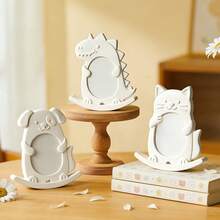 Seesaw Animal Photo Frame Resin Silicone Mold, Cat Resin Mold, DIY Home Decor Plaster Ornament Mold, Puppy Dinosaur Epoxy Resin Photo Frame Silicone Mold - Multiple Styles - View 4