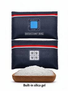 3 Packs 50g Reusable Desiccant Bags - Color-Changing Moisture Absorbent (Suitable For Closets, Cars And Various Storage Spaces) - Multicolor - View 4
