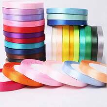 1cm Satin Ribbon Gift Box Packaging Decorative Ribbon Bow Satin Ribbon - A - View 1