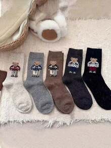 Women's Winter Mid Length Socks - Comfortable And Warm, Suitable For Both Casual And Formal Occasions - Multicolor - View 3