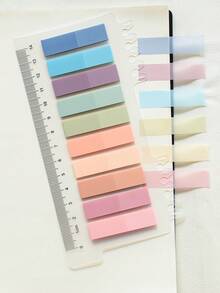 200 tờ giấy ghi chú dán PET 1 mẫu, màu retro châu Âu, màu Morandi, thẻ đánh dấu phân loại, nhãn dán, sticker văn phòng phẩm cho học sinh tiểu học và trung học Nhật Bản và Hàn Quốc - Một cỡ - Xem 2