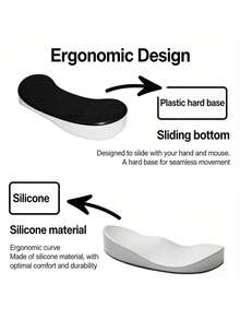 Ergonomic Silicone Office Anti-Slip Cute Keyboard & Mouse Wrist Rest Support Pad, Universal Comfortable Hand Rest - View 5