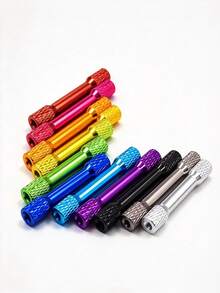10pcs M3 Knurled Wide Head Aluminum Alloy Standoff Spacers, Double-End Anodized Threaded Connection Pillars, 15-30mm Mixed Sizes, FPV Drone Quadcopter RC Aircraft Remote Control DIY Accessories, Random Color - Multicolor - View 7