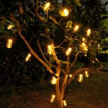 Lampu Hias LED Luar Ruangan, Lampu Gantung Luar Ruangan untuk Teras, Berkemah, Patio, Pesta, Taman, Jalan, Pernikahan, Dekorasi Natal - Lampu Pepaya - View 6