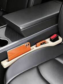 4/2 Pcs Car Seat Gap Filler Storage Box Anti-Leakage And Anti-Drop Mobile Phone Key Small Item Storage Multi-Functional Gap Storage Box Center Console Side Armrest Box Car Interior Decoration Unisex Car Essential Accessories - Multicolor - View 8