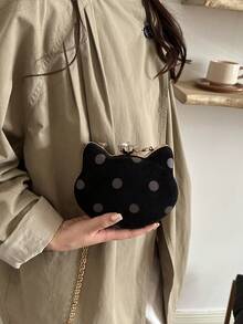 Premium Niche Women's Handbag 2026 Autumn New Fashion Chain Crossbody Bag Solid Color Tote Bag - Black - View 7