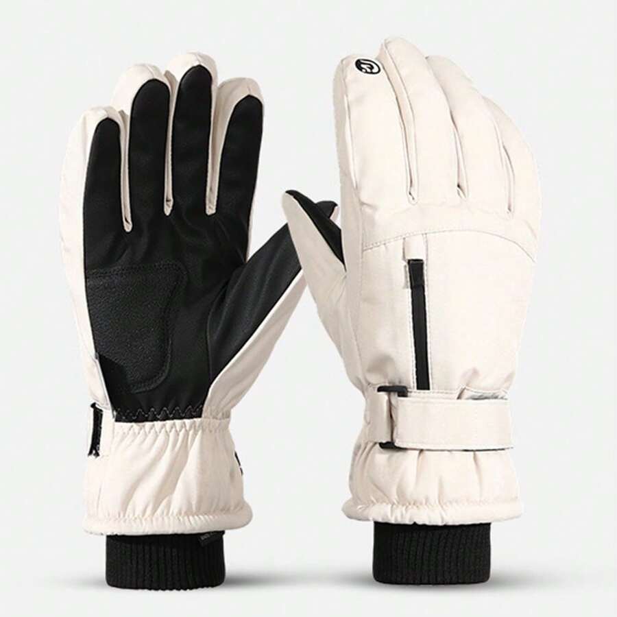 Winter Gloves For Men Women, Thermal Warm Gloves For Cold Weather 3-Layer Fleece Lined With Water-Resistant Shell, 5-Finger Touchscreen, Flexible Fit For Commute, Dog Walks, Cycling - 50082 - View 1