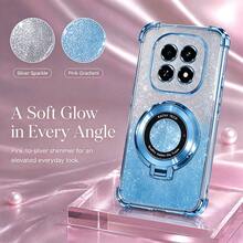 SKJL Shockproof Glitter Plating Magnetic Bracket Holder Case For Redmi 17 Note 17 15 14 13 12 11 Pro Plus Cover - Blue - View 2