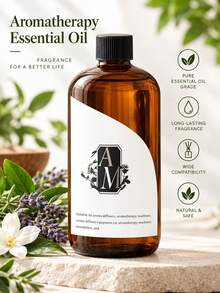 500ml Aromatherapy Essential Oil, Flameless Aroma Refill Liquid, Suitable For Ultrasonic Diffusers, Reed Diffusers, Flameless Aroma, Hotel Premium Flameless Aroma Essential Oil Reed Fragrance Sticks, Long-Lasting Scent, Also Compatible With Spray Nozzles. - Multi Scents - View 1