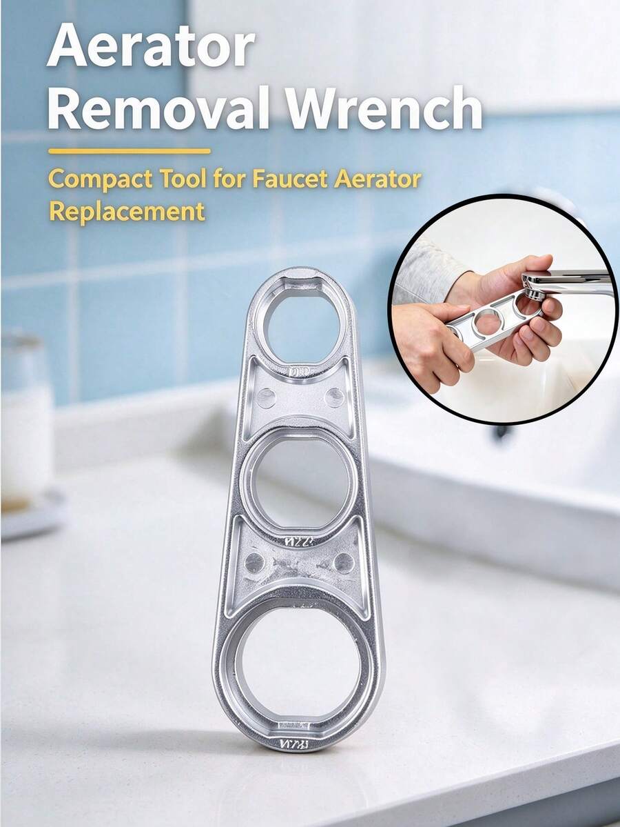 Faucet Aerator Wrench Multi-Size Sink Spanner Tool Aluminum Alloy ...