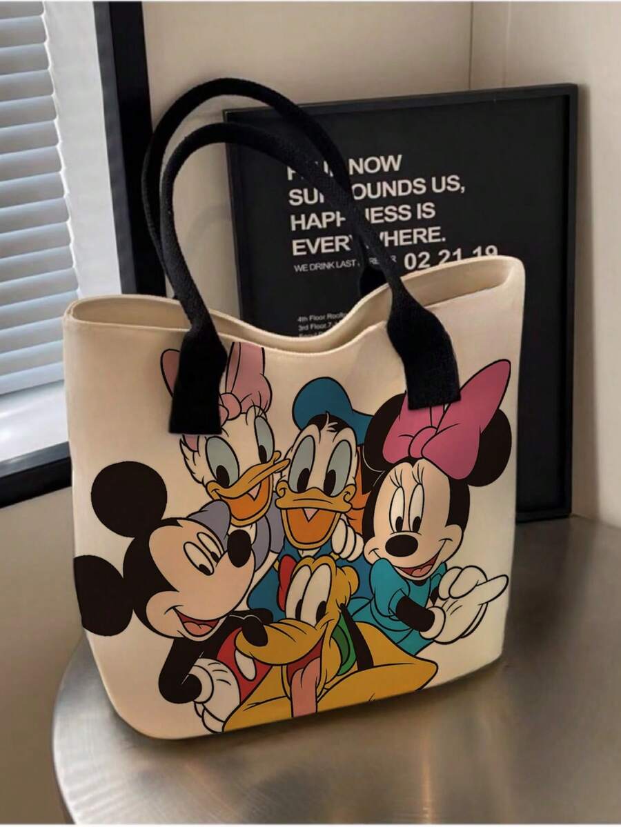 Disney Large Capacity Tote Bag, Outdoor Handbag, Cute Shoulder Bag, Suitable For Outdoor Leisure Sports, Shopping, Perfect Girlfriend Gift - Multicolor - View 1