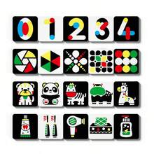 Black & White Flash Cards For Newborn Early Education Visual Stimulation, 0-36 Months Infant Color Tracking Puzzle Cognitive Cards, Suitable For Christmas - Multicolor - View 4