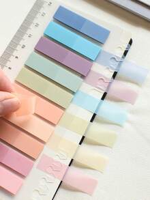 200 tờ giấy ghi chú dán PET 1 mẫu, màu retro châu Âu, màu Morandi, thẻ đánh dấu phân loại, nhãn dán, sticker văn phòng phẩm cho học sinh tiểu học và trung học Nhật Bản và Hàn Quốc - Một cỡ - Xem 3