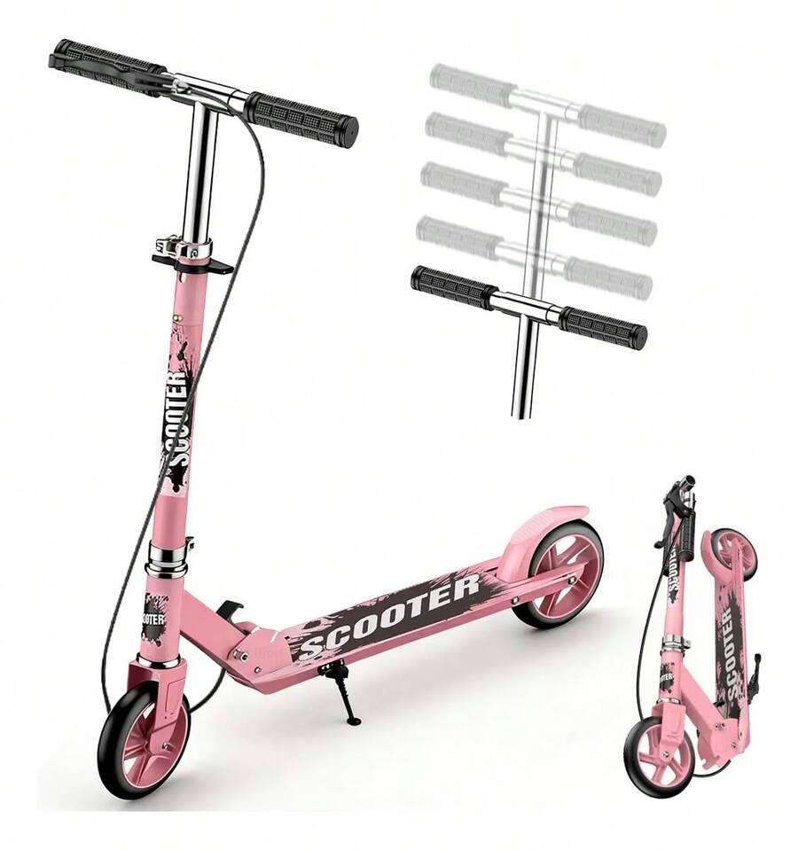 Scooter Lition L-M-3 Patinete del Diablo Plegable Ajustable Para Niños Color Rosa - Rosa - Ver 1