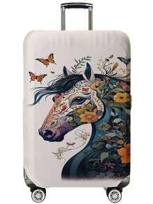 1pc 18-32 Inch Suitcases Dust Cover, Steed Print Luggage Cover. Stretchable, Scratch-Proof & Dustproof, Stylish Decoration For Luggage - Multicolor - View 20