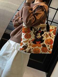 Disney Large Capacity Tote Bag, Outdoor Handbag, Cute Shoulder Bag, Suitable For Outdoor Leisure Sports, Shopping, Perfect Girlfriend Gift - Multicolor - View 5