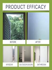 Jue Fish Matte Frosted Glass Paint, Window Privacy Coating For Bathroom ...