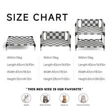 Double-Layer Elevated Pet Bed, Off-The-Ground Cat Bed, Stainless Steel Frame Pet Bed, Suitable For Small And Medium Cats And Dogs - Multicolor - View 5