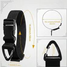 1pc Adjustable Garden Hose Pillow, Heavy Duty Extension Cord Organizer, Garage And Workshop Hanging Storage Strap, Reusable Cable Management Strap - Multi-color - View 3